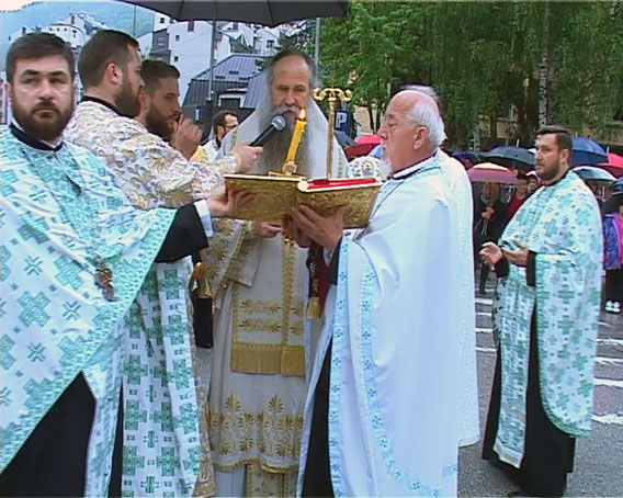 Епископ Јоаникије началствовао Васкршњом Литијом у Новом Прибоју